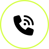 A phone call icon in a yellow circle.